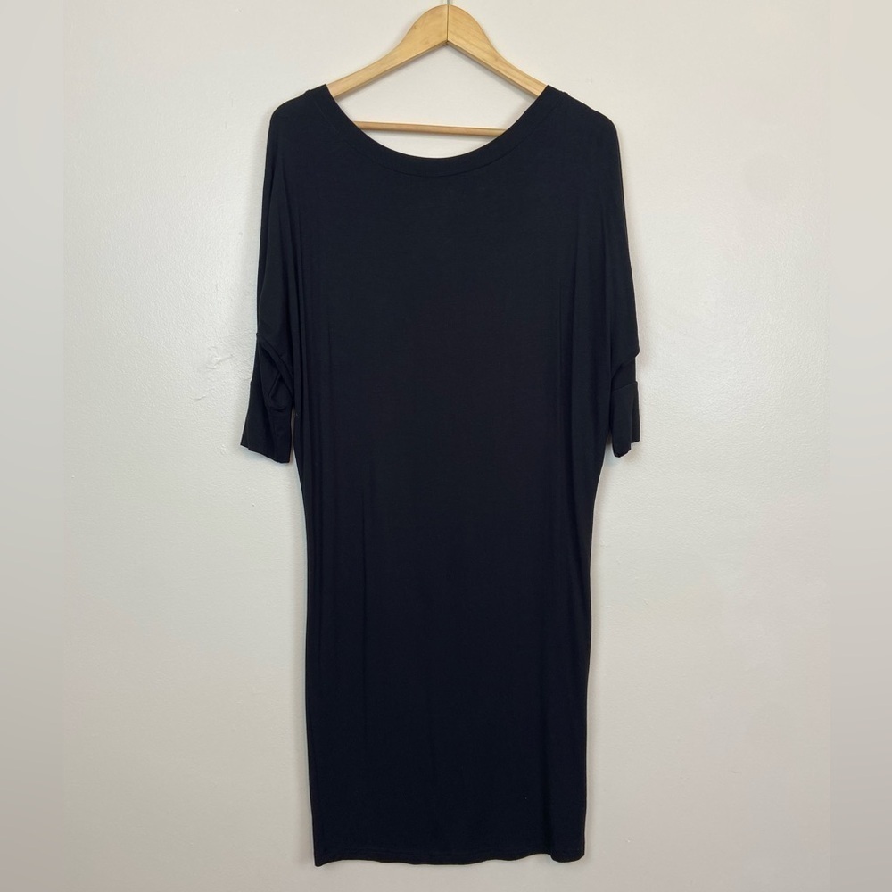 YALA BAMBOO SPANDEX COMFY COZY BREATHABLE FLATTERING DRESS